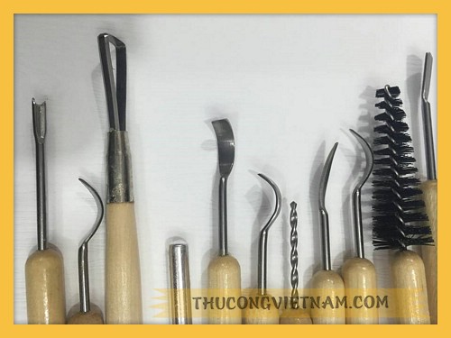 Bộ dụng cụ đất sét thép (Bộ 11 cây)