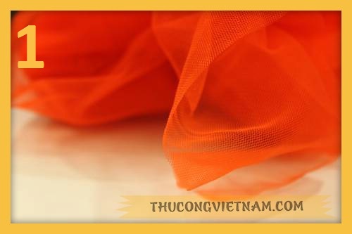 Vải voan lưới may váy tutu 01