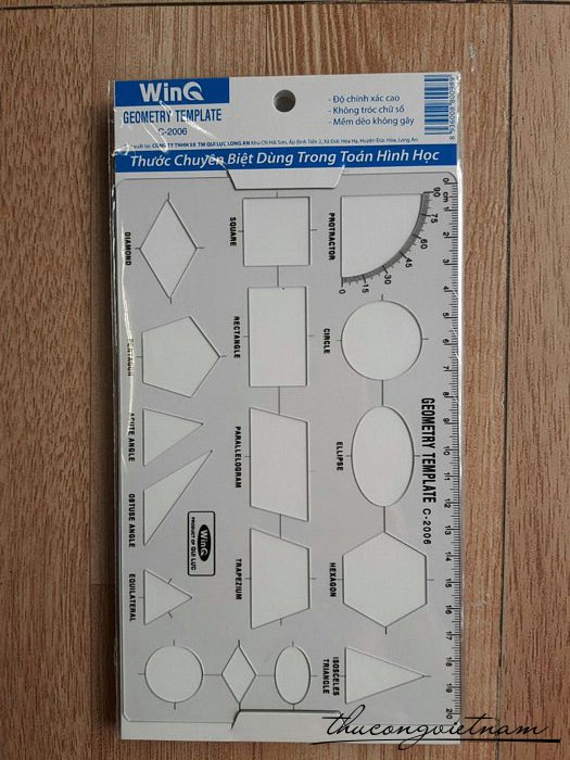 Thước hình học WinQ geometry template C-2006