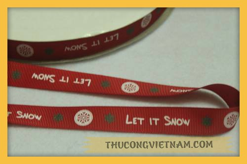 Ruy băng gân Giáng sinh Let It snow