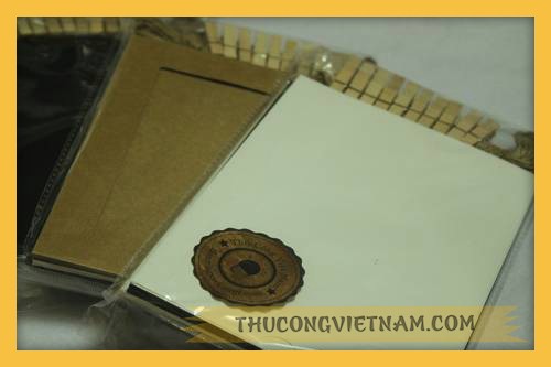 Khung ảnh bộ giấy kraft 3 màu 9.8*13.2cm 