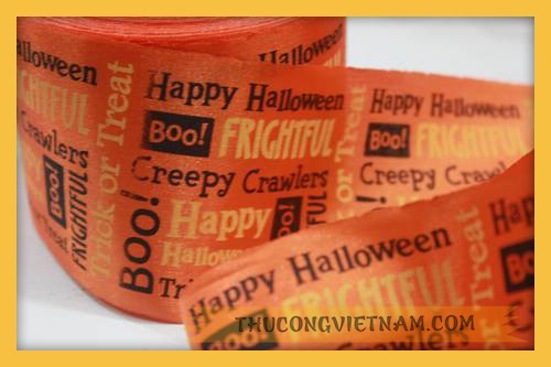 Ruy băng lụa Halloween 