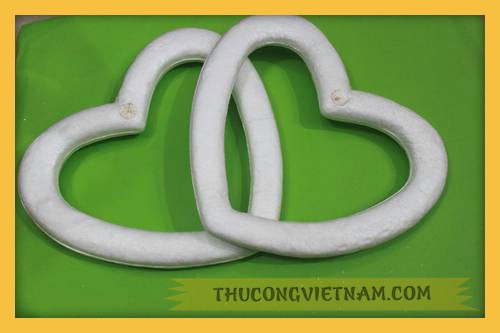 Khối xốp trái tim 20cm