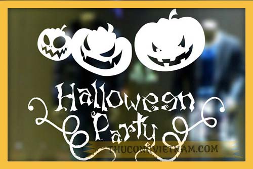 Giấy dán kính, dán tường Halloween 01