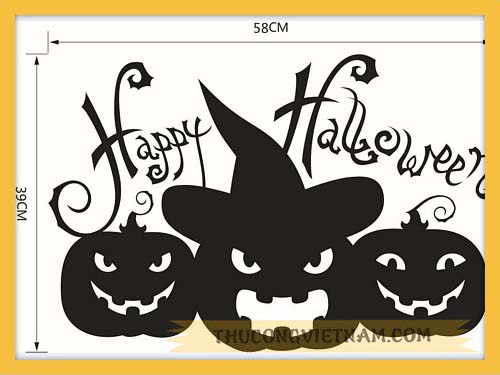 Giấy dán kính, dán tường Halloween 02