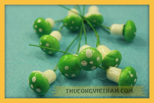 Nấm xanh làm trang sức, làm hoa