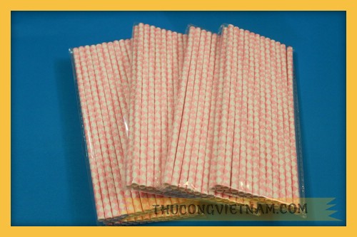 Ống hút giấy caro OHCR-01