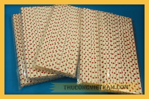 Ống hút giấy chấm bi OHCB-01