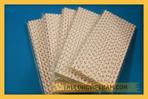 Ống hút giấy chấm bi OHCB-02