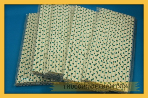 Ống hút giấy chấm bi OHCB-04