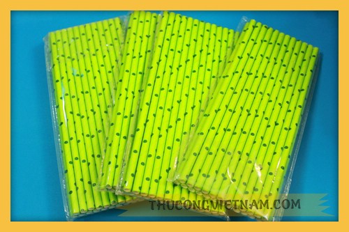 Ống hút giấy chấm bi OHCB-06