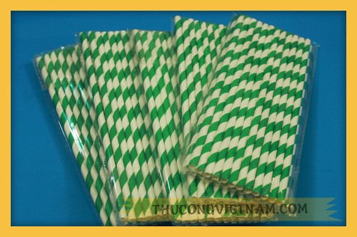 Ống hút giấy sọc OHS-09