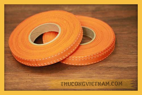 RBG 3 Ruy băng gân viền chỉ cam