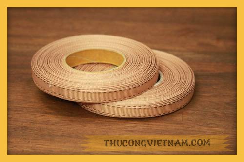 RBG 14 Ruy băng gân viền chỉ cafe