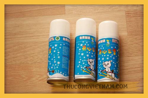 Bình xịt tuyết tan