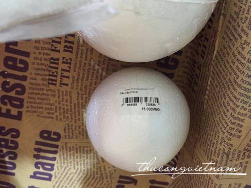 Cầu xốp tròn 9cm 