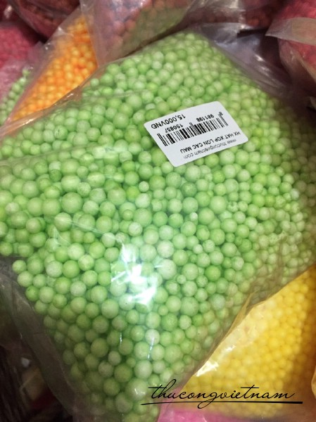 Hạt xốp xanh bịch nhỏ
