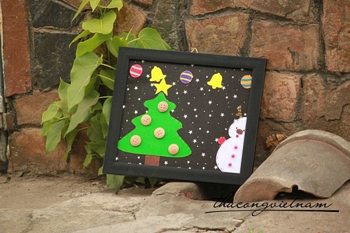 KHHM-Khung hình handmade cây thông noel
