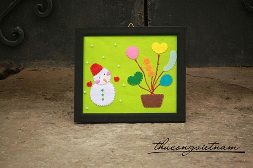 KHHM-Khung hình handmade người tuyết