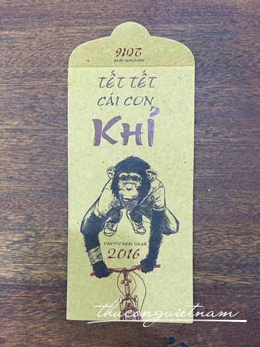 Túi lì xì con khỉ