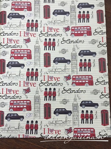 NJ-88-027-01 Giấy scrapbook I love London