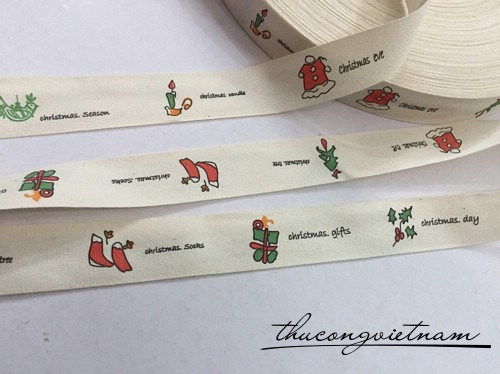 RB cotton in hình giáng sinh độc đáo 2cm