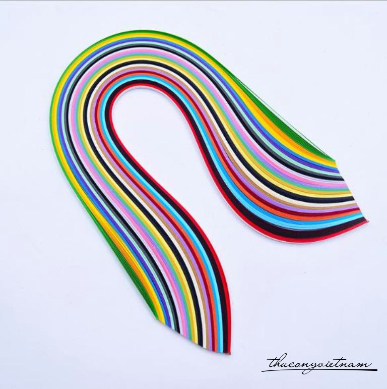 Giấy quilling 26 màu 260 sợi - 1cm*39cm
