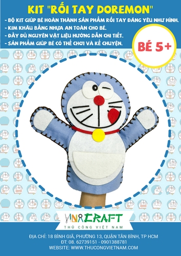 Bộ kit rối tay Doraemon