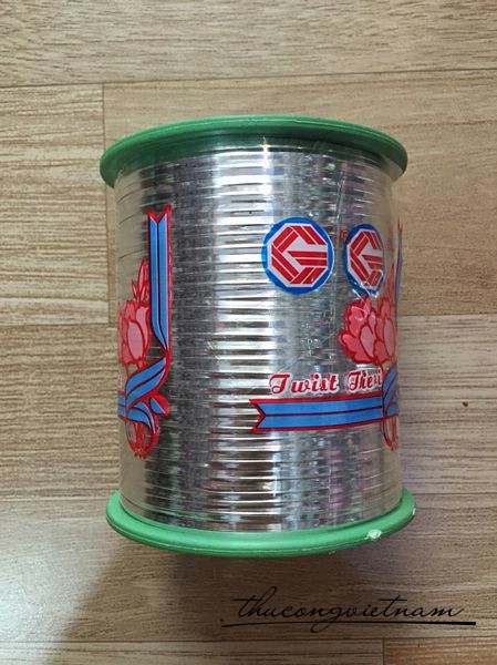 DKKTL-02 Dây kẽm kim tuyến 260m trắng  