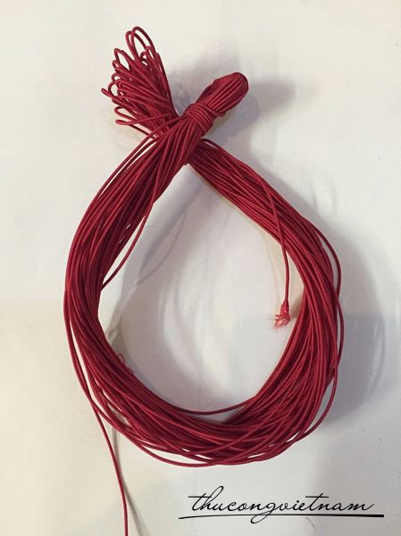T1-14 Thun màu 1 ly đỏ 25m