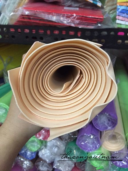 MX1-03 Mút xốp 1 ly 50x75 da cam