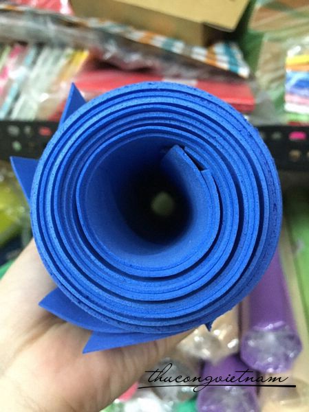 MX1-04 Mút xốp 1 ly 50x75 xanh biển