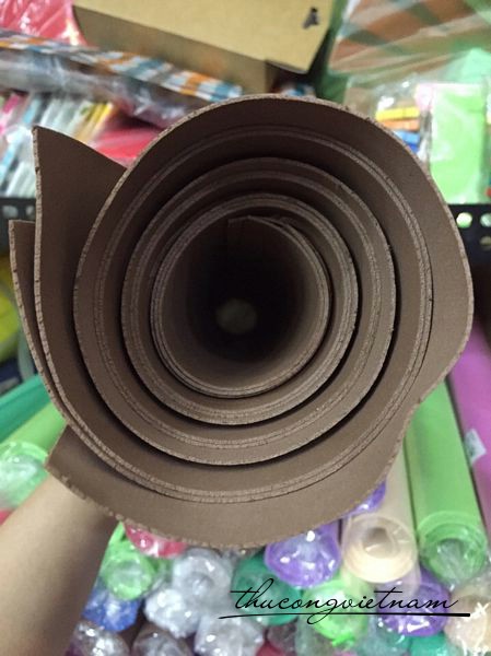 MX1-07 Mút xốp 1 ly 50x75 nâu