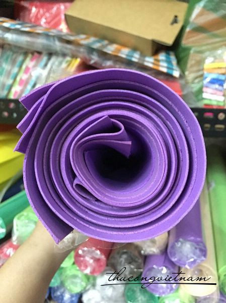 MX1-09 Mút xốp 1 ly 50x75 tím