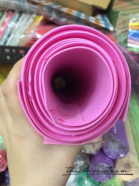 MX1-11 Mút xốp 1 ly 50x75 hồng