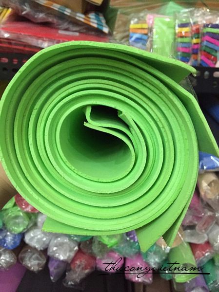 MX2-12 Mút xốp 2 ly 50x75 xanh chuối