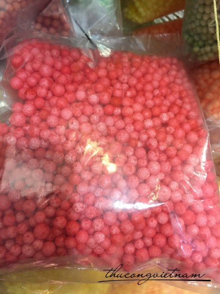 Hạt xốp đỏ bịch nhỏ