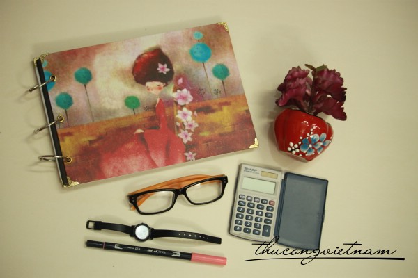 AS-02-2 Album scrapbook cô bé hoa