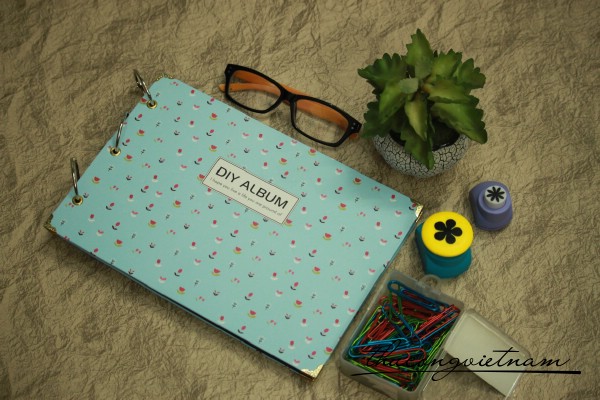 AS-02-5 Album scrapbook hoa cỏ