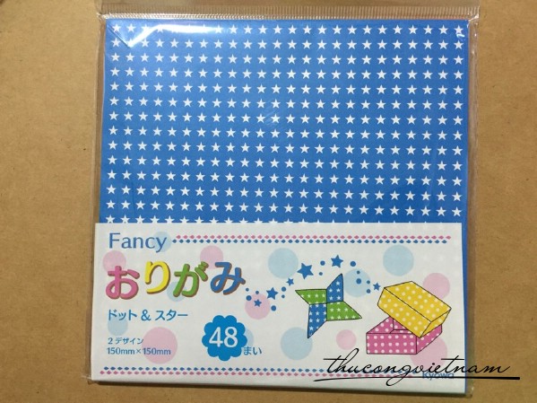 Giấy origami họa tiết ngôi sao nhỏ