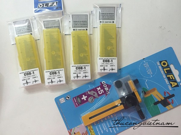 Bộ lưỡi dao của compa Olfa