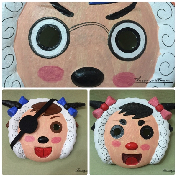Mặt nạ cừu trang trí