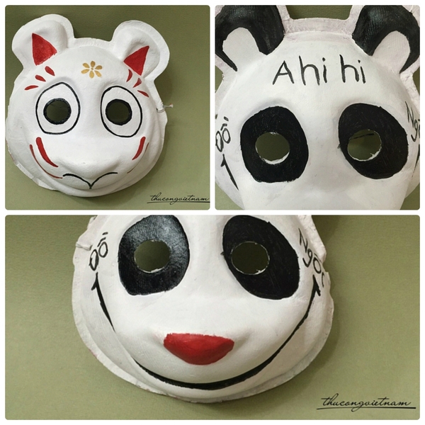 Mặt nạ gấu pooh trang trí