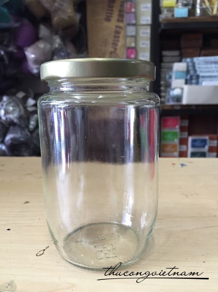 Lọ thủy tinh nắp nhôm HV400ml 12.5x7.5cm