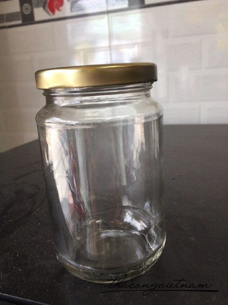Lọ thủy tinh nắp nhôm HV500ml 12.5x9cm