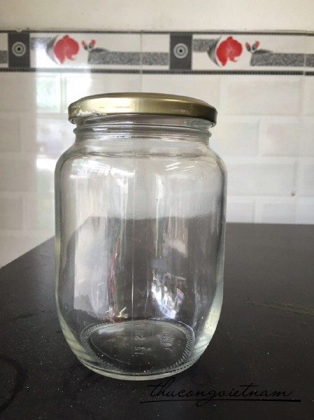 Lọ thủy tinh nắp nhôm HV850ml 14.5x10cm