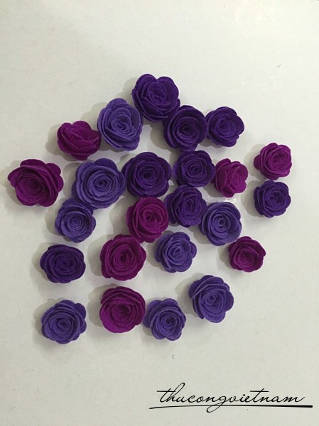Hoa hồng vải nỉ không cành