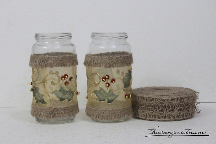 Lọ thủy tinh giáng sinh mẫu 1
