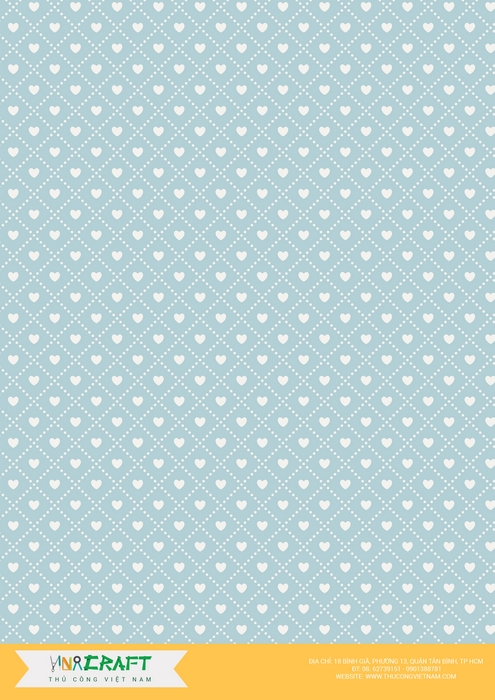 Giấy scrapbook tim mẫu 6