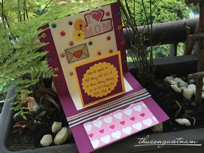 Thiệp pop up Happy women's day mẫu 5